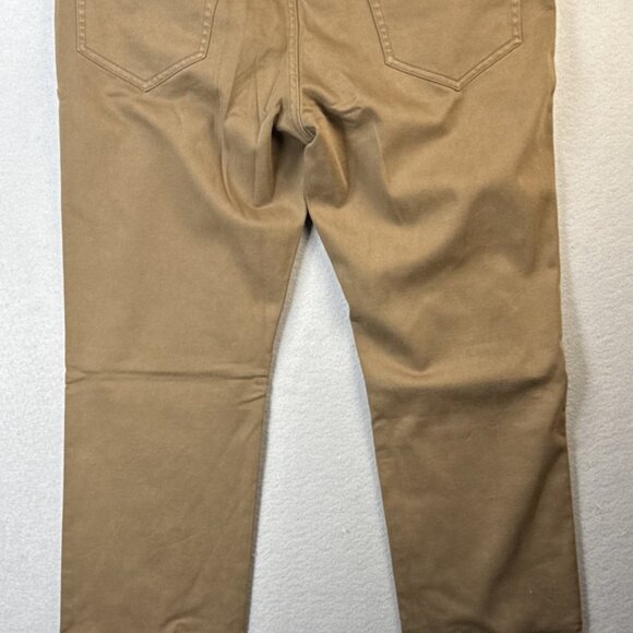 NWT Johnnie O Terry Pants Men's 35 x 34 Brown Khaki Stretch 5 Pocket MSRP $178 - Picture 8 of 11